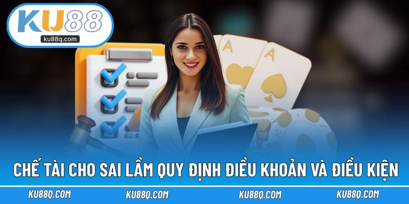 Chế tài cho sai lầm theo quy định điều khoản và điều kiện KU88