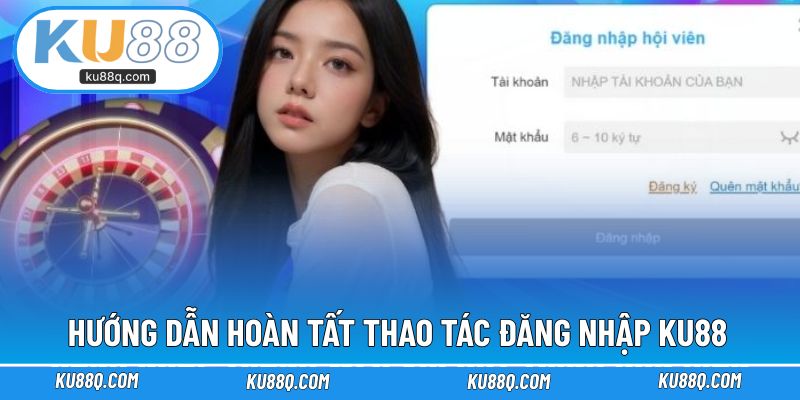 Hướng dẫn hoàn tất thao tác đăng nhập KU88 đơn giản